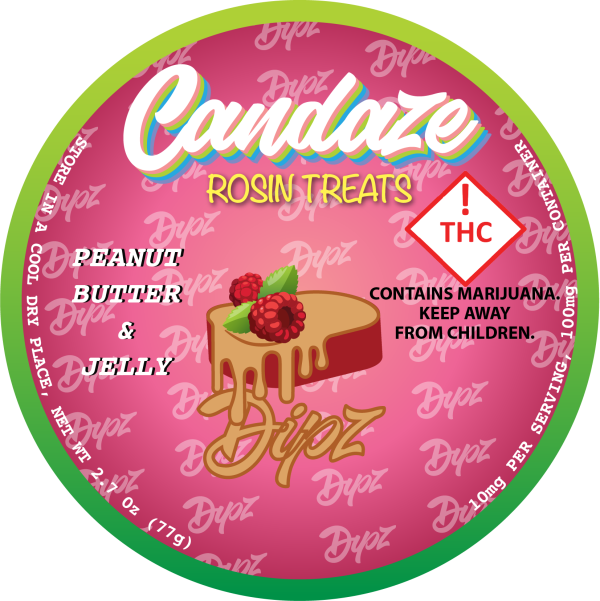 Peanut Butter & Jelly Dipz Rosin Treats
