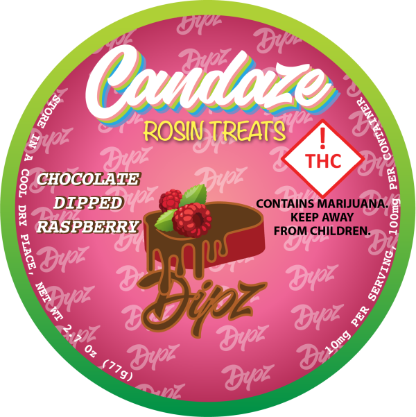 Chocolate Dipped Raspberry Dipz Rosin Treats