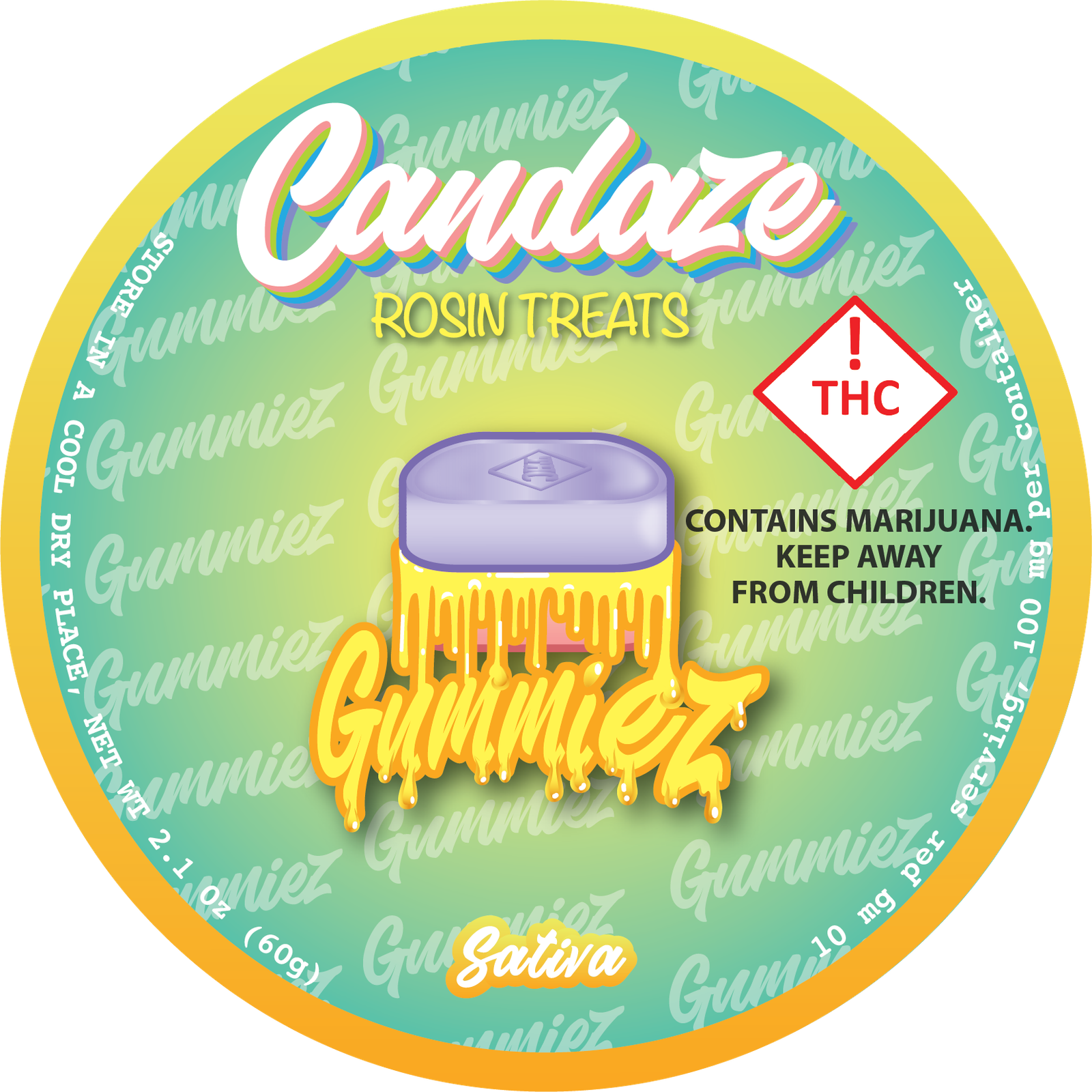 Sativa Gummiez Rosin Treats