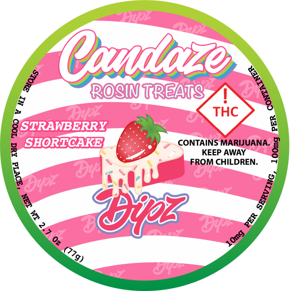 Strawberry Shortcake Dipz Rosin Treats